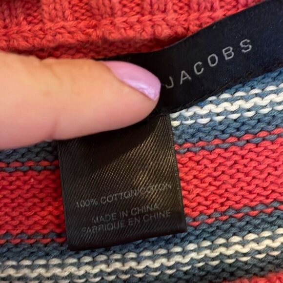 Marc by Marc Jacobs Y2K crewneck red sweater blouse small - Picture 6 of 9